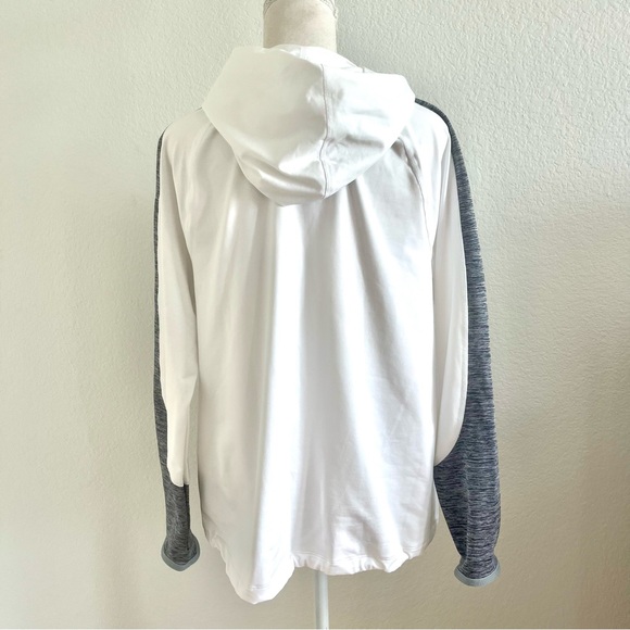 LG Women's White and Gray Hoodie - Picture 2 of 3